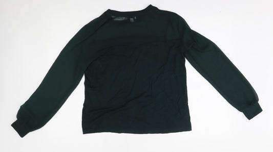 Warehouse Womens Green Basic Blouse Size 12