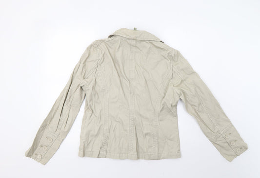 Alibi Womens Beige Jacket Blazer Size 14
