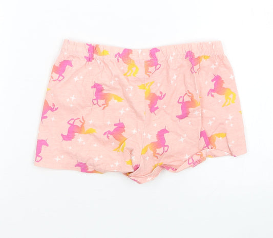 Pink Angel Girls Pink Sleep Shorts Size 7-8 Years - unicorn