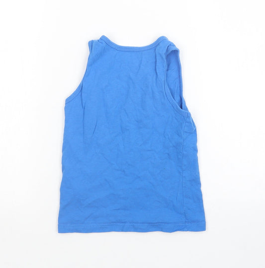 Primark Boys Blue Basic Tank Size 5-6 Years