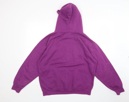 Preworn Womens Purple Pullover Hoodie Size M