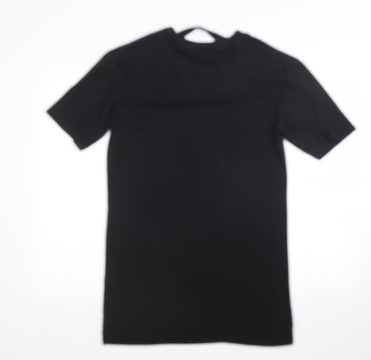 New Look Womens Black T-Shirt Dress Size 8
