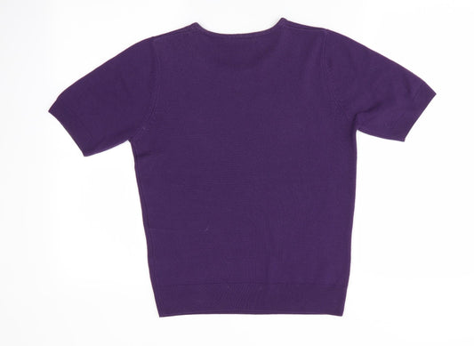 Marks and Spencer Womens Purple Pullover Jumper Size 8