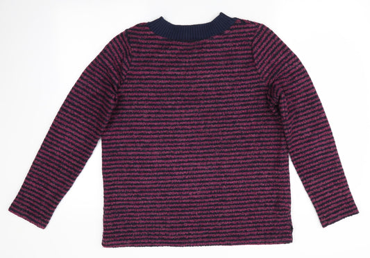 NEXT Womens Blue Striped Pullover Jumper Size 12