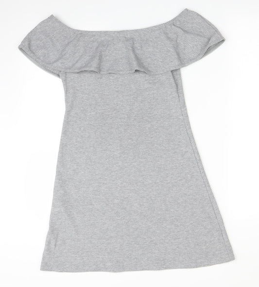 New Look Womens Grey A-Line Size 10