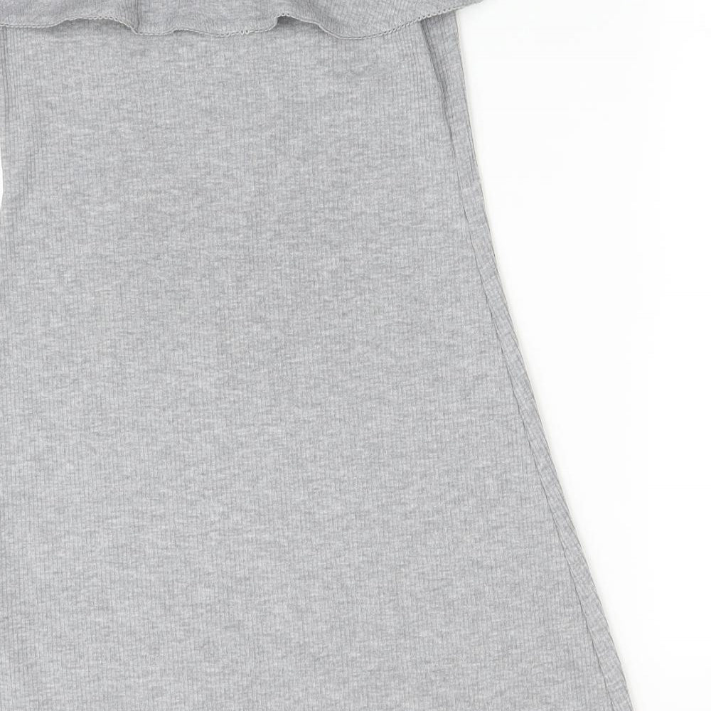 New Look Womens Grey A-Line Size 10