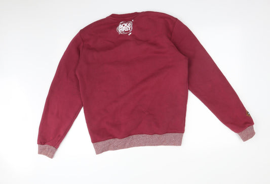 BCK&HRSY Mens Red Pullover Sweatshirt Size M - SPACE