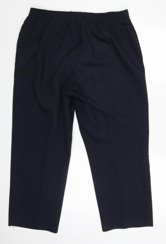 BHS Womens Blue Dress Pants Trousers Size 18 L26 in - SHORT