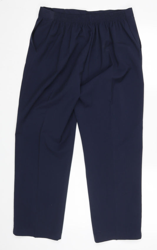 Preworn Womens Blue Dress Pants Trousers Size 18 L25 in