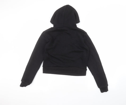 Preworn Girls Black Pullover Hoodie Size S