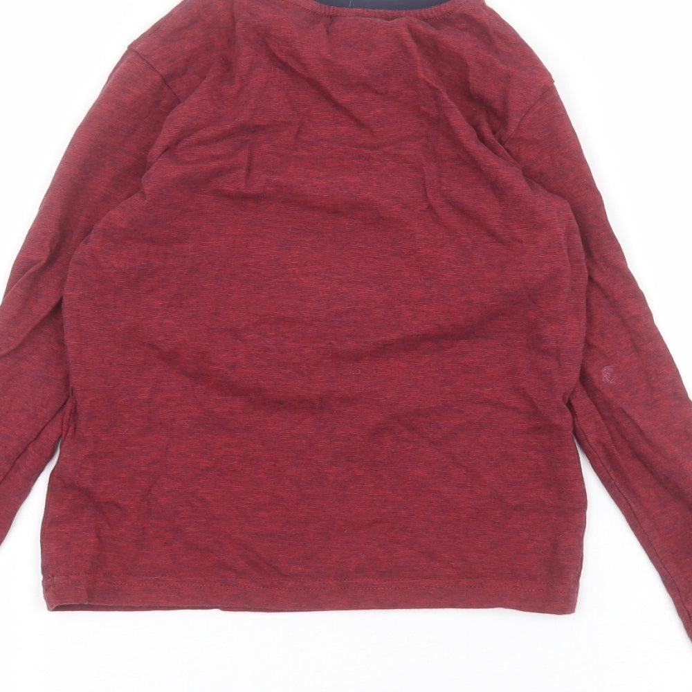 Marks and Spencer Boys Red Basic T-Shirt Size 5-6 Years