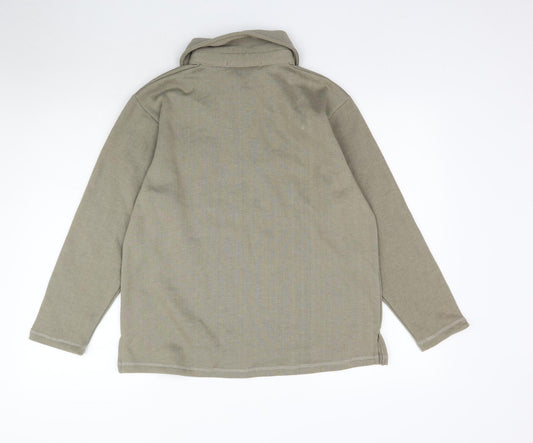 TJ Hughes Womens Green Pullover Sweatshirt Size XL