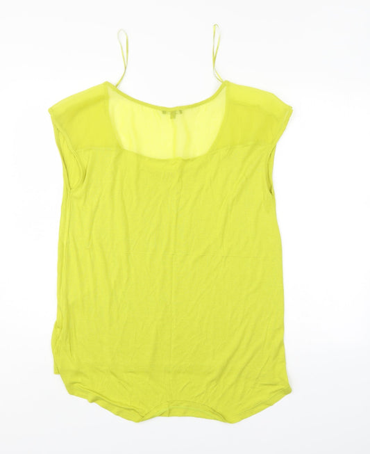 Papaya Womens Green Basic Blouse Size 12