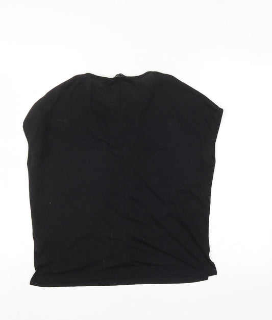New Look Womens Black Basic Blouse Size 8