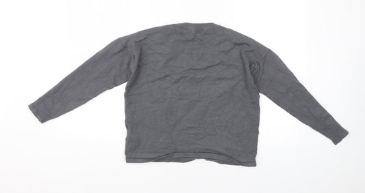 Brave Soul Mens Grey Pullover Jumper Size M