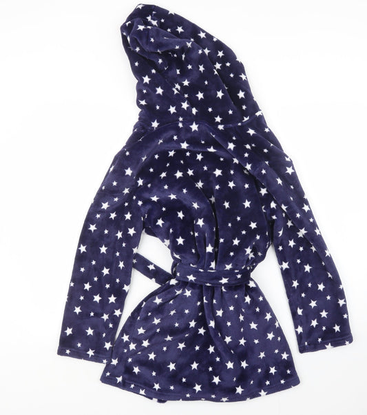 New Look Girls Blue Geometric Top Robe Size S