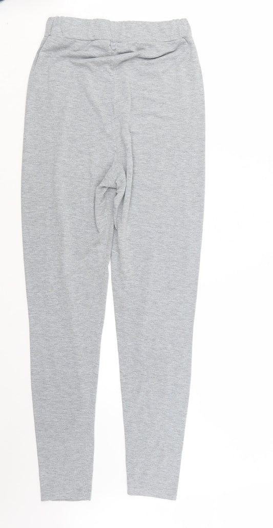 Boohoo Womens Grey Trousers Size 10 L27 in