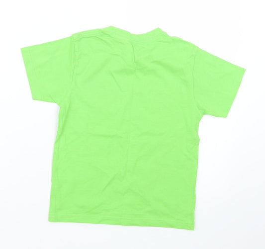 Blue garda Boys Green Basic T-Shirt Size 5-6 Years