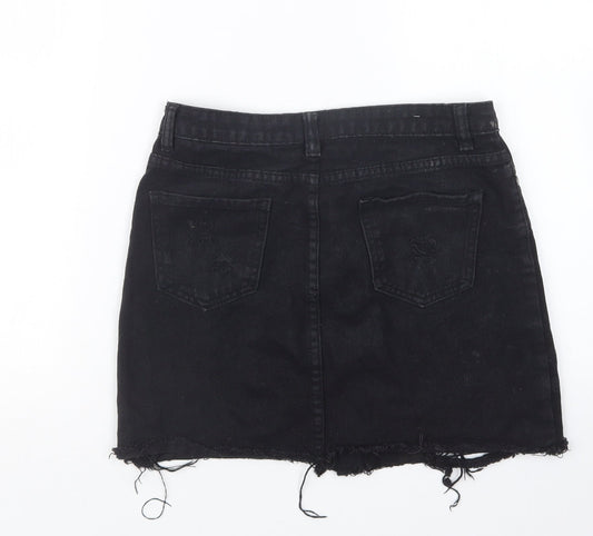 Denim Club Womens Black Denim Straight & Pencil Skirt Size 8