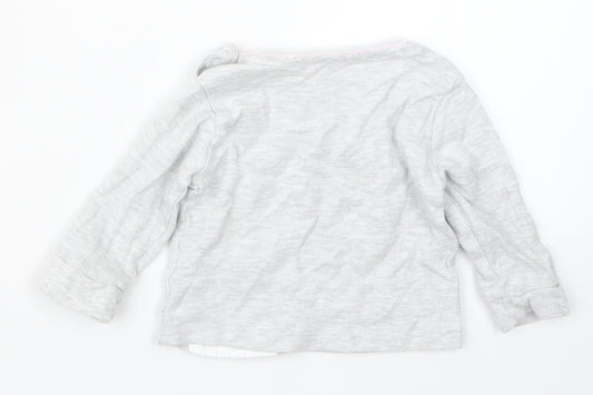 Primark Girls Grey Basic T-Shirt Size 6-9 Months
