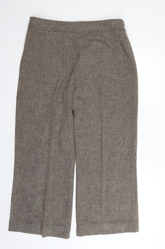 ella louise Womens Brown Trousers Size 12 L27 in