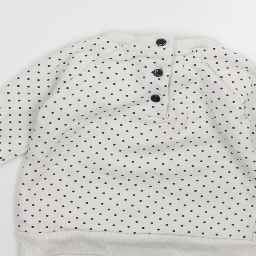 Primark Baby Multicoloured Polka Dot Pullover Jumper Size 9-12 Months