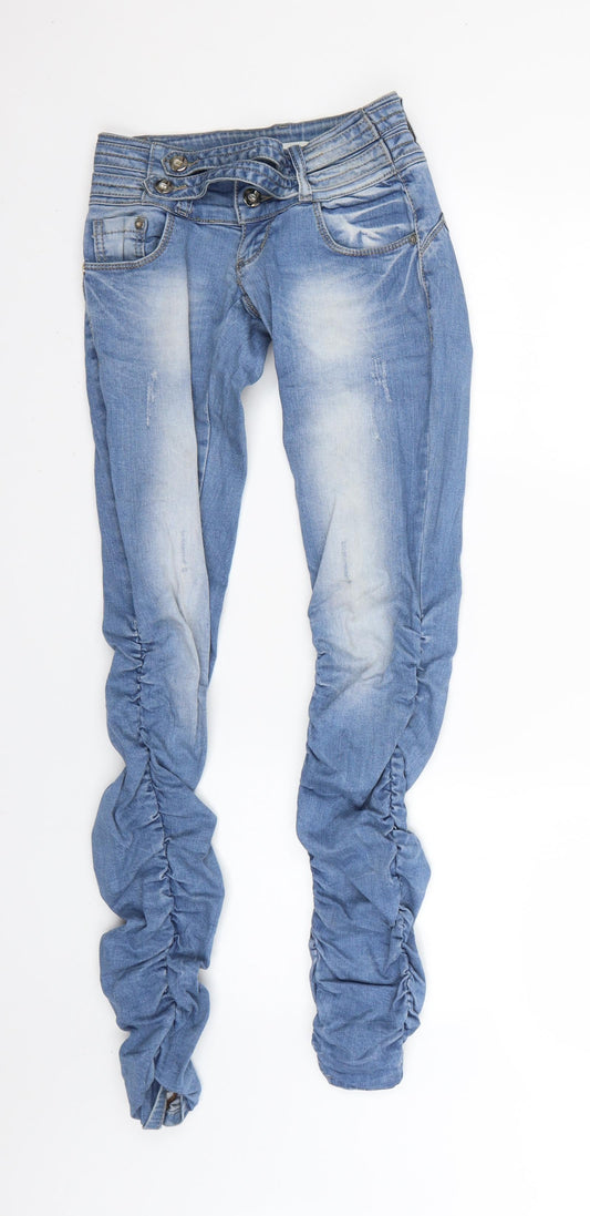 kangxyijia Womens Blue   Skinny Jeans Size 25 L29 in