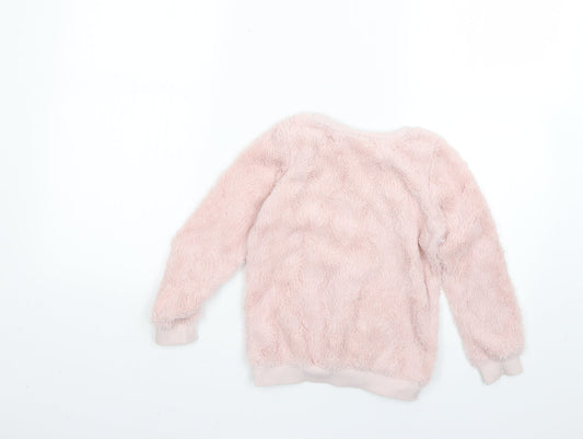 Juicy Couture Girls Pink Pullover Jumper Size 5 Years