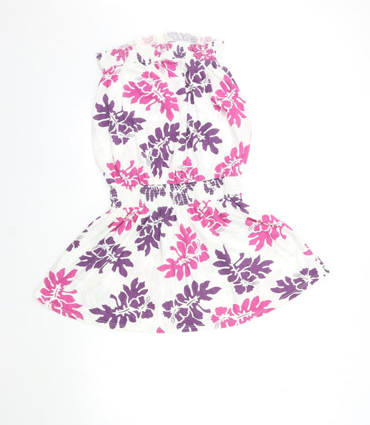 Dorothy Perkins Womens White Floral Mini Size 12