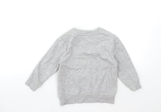 George Baby Grey Pullover Jumper Size 12-18 Months
