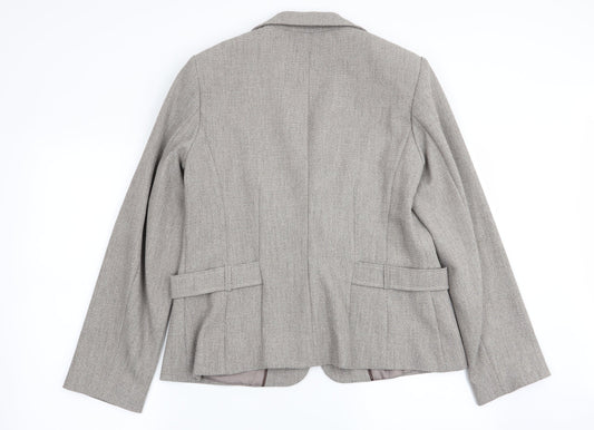 bonmarche Womens Grey Jacket Blazer Size 14
