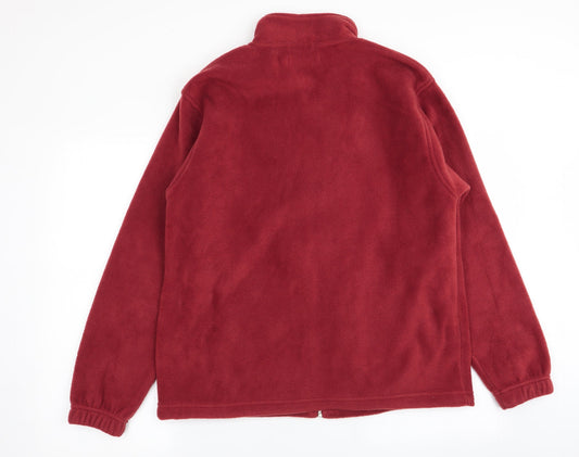 EWM Mens Red Full Zip Jumper Size S