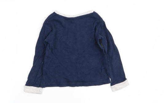 Primark Boys Blue Solid Pyjama Top Size 2-3 Years