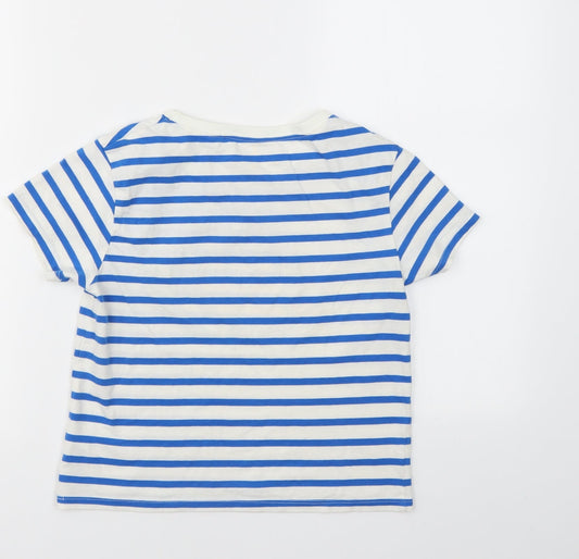 NEXT Boys Multicoloured Striped Basic T-Shirt Size 8 Years