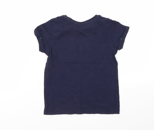 George Boys Blue Basic T-Shirt Size 5-6 Years
