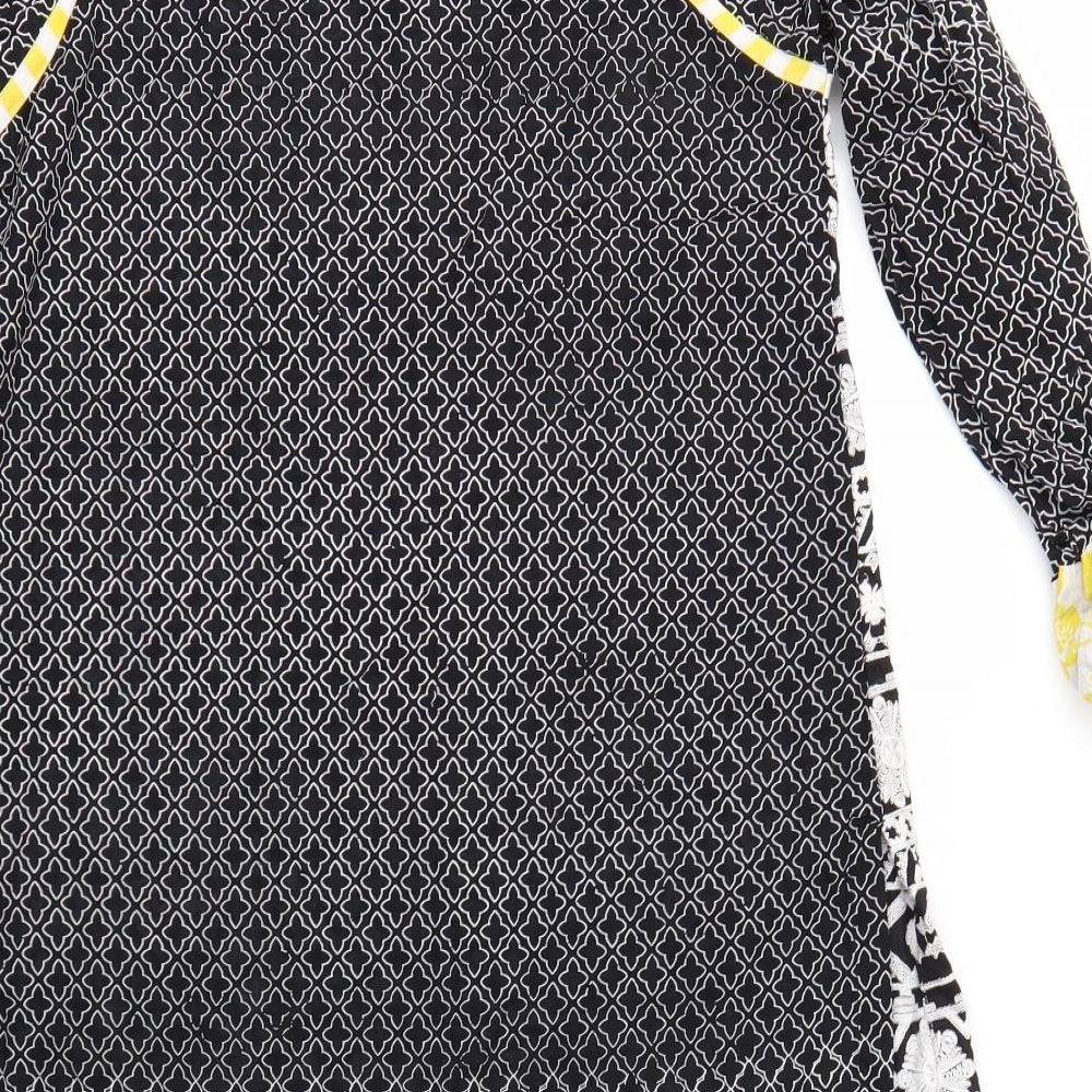 MARIA B Womens Multicoloured Geometric Fit & Flare Size S