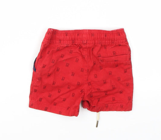 Parish Nation Boys Red Argyle/Diamond Capri Jeans Size 18 Months