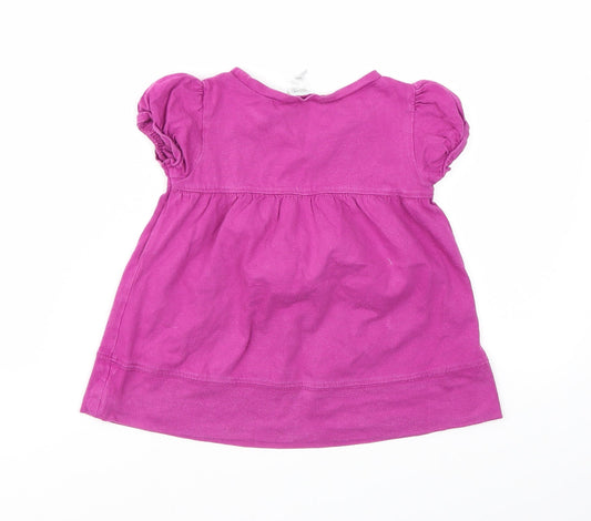 Preworn Girls Purple Fit & Flare Size 18 Months
