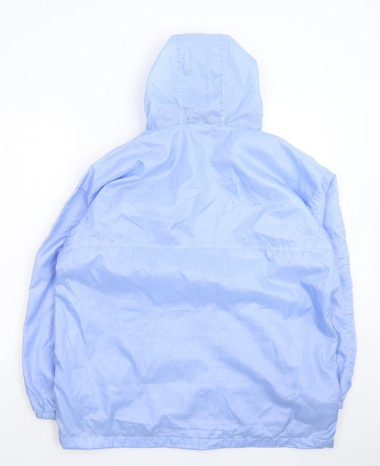 Rainy Days Mens Blue Rain Coat Coat Size M