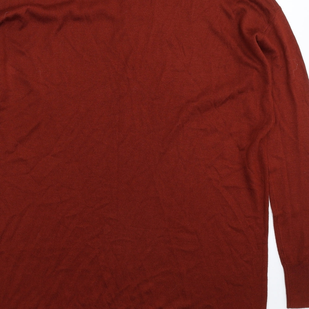 Papaya Womens Brown Knit Jumper Dress Size M