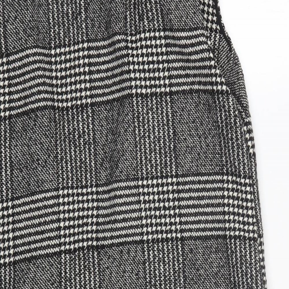 Papaya Womens Black Plaid Jacket Coat Size 14