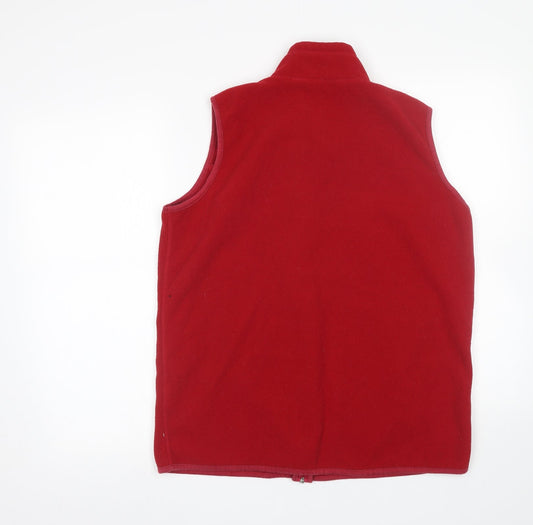 EWM Womens Red Full Zip Sweatshirt Size M