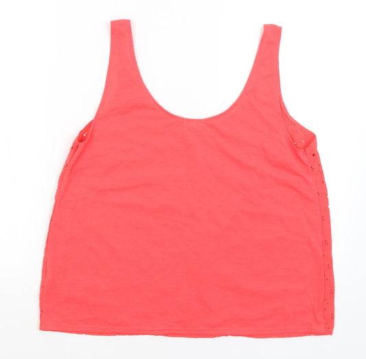 River Island Womens Red Basic Tank Size 14