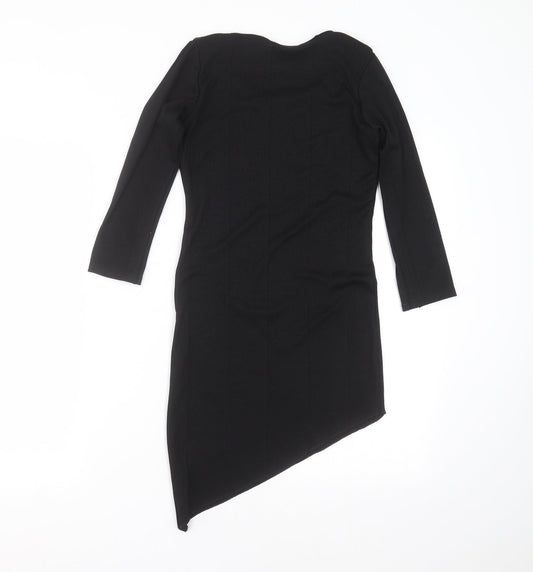 OneTouch Womens Black Striped Mini Size 8
