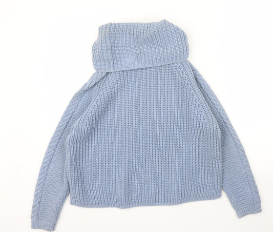 M&S Womens Blue Pullover Jumper Size 14