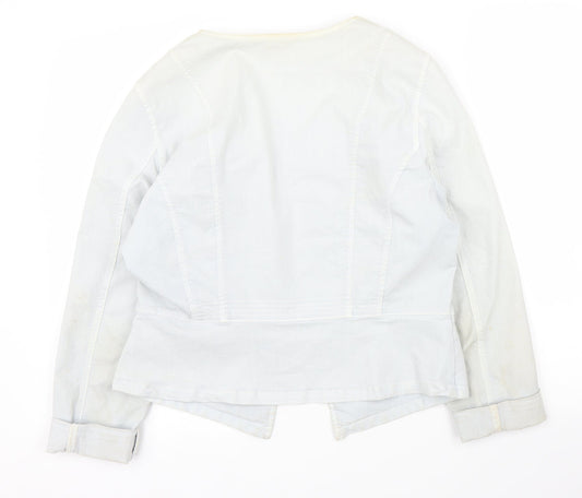 Cest La Vie Womens Grey Jacket Size 14