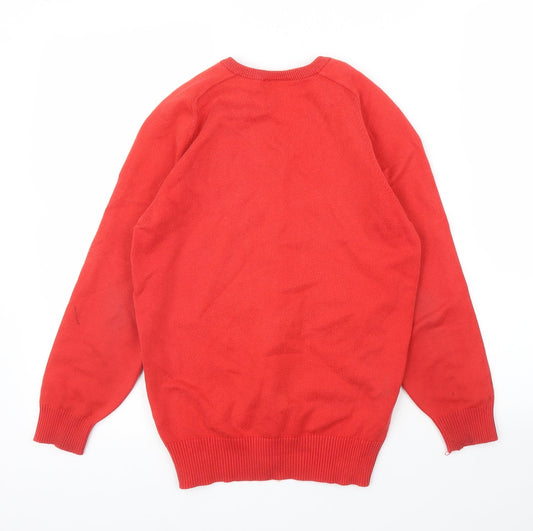 Trutex Boys Red Pullover Jumper Size 9 Years