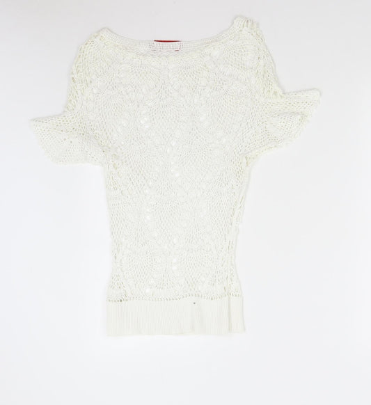 Influence Womens Ivory Pullover Jumper Size M