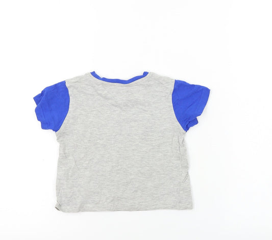 Primark Boys Grey Basic T-Shirt Size 2-3 Years