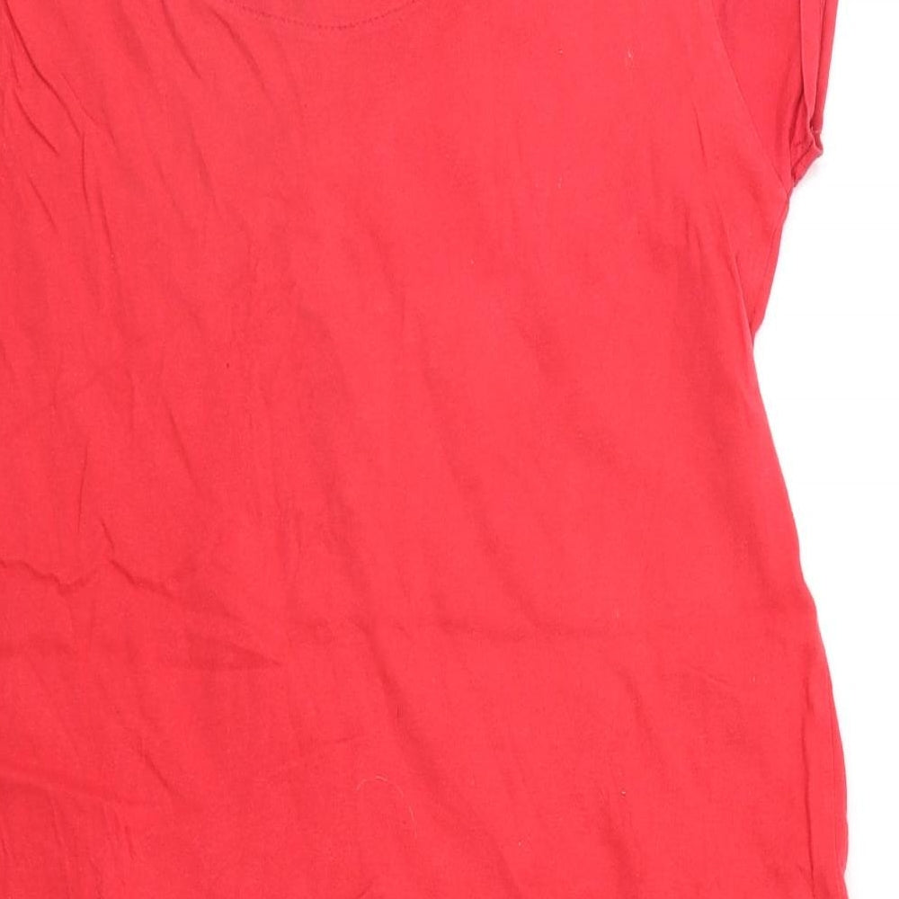 Secret Posessions Womens Red Solid Top Dress Size M - OWL